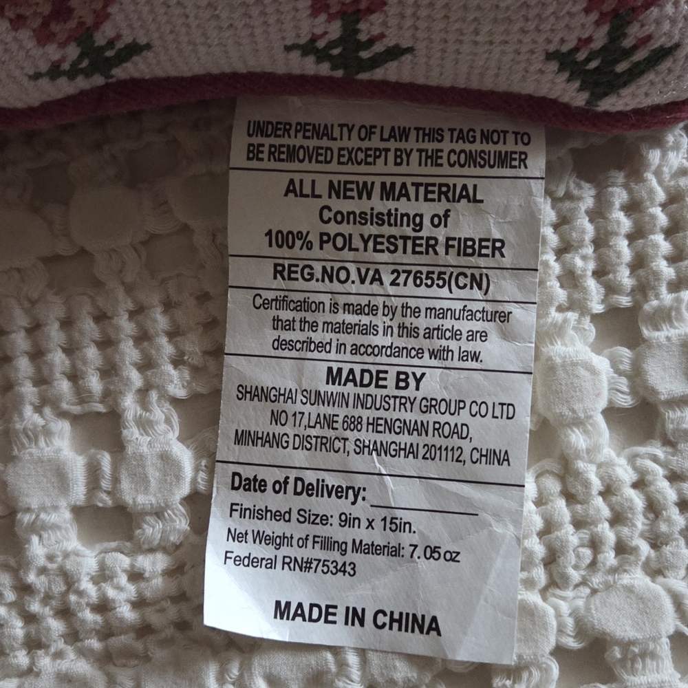Rachel Zoe Homebody Club Needlepoint Stitch Decorative PIllow - Picture 6 of 7